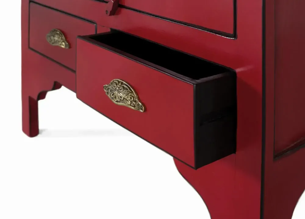 Wardrobe - Wardrobe with 2 doors and 2 drawers in mango wood - GINER Y COLOMER