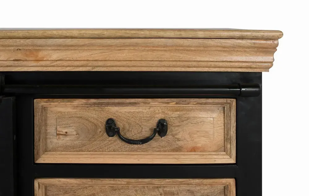 Meubles TV - Meuble TV de style industriel réalisé à la main en bois de manguier - GINER Y COLOMER