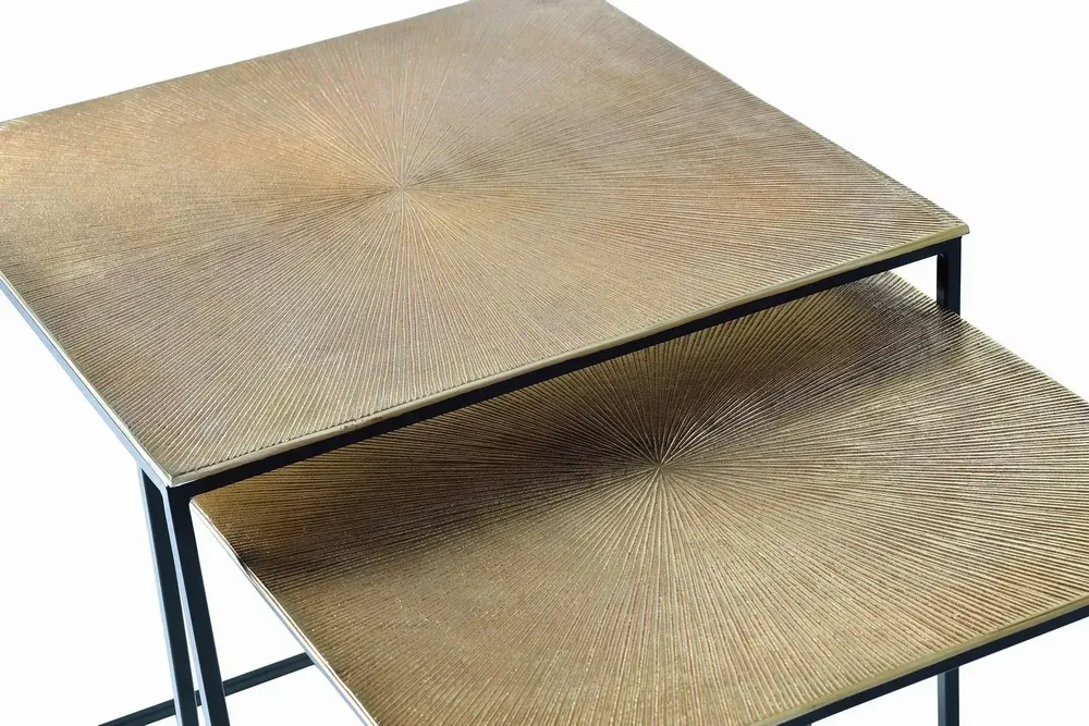 Coffee tables - Set of 2 metal coffee tables - GINER Y COLOMER