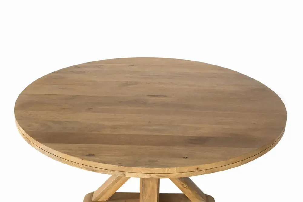 Tables Salle à Manger - Table à manger ronde en bois de manguier pour 10 personnes - GINER Y COLOMER
