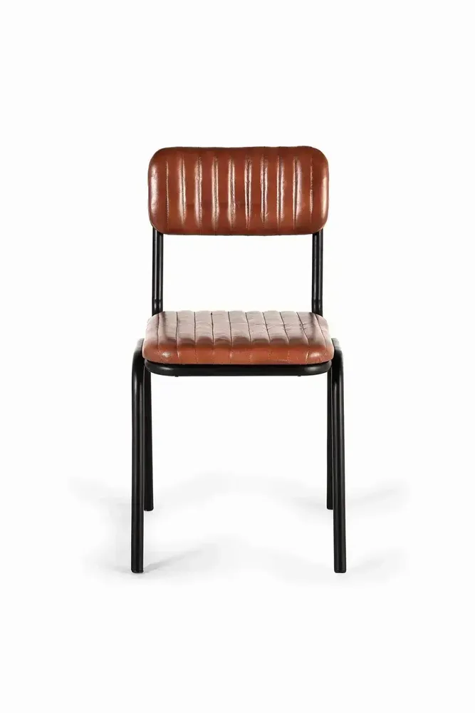 Chairs - Set of 2 leather chairs - GINER Y COLOMER