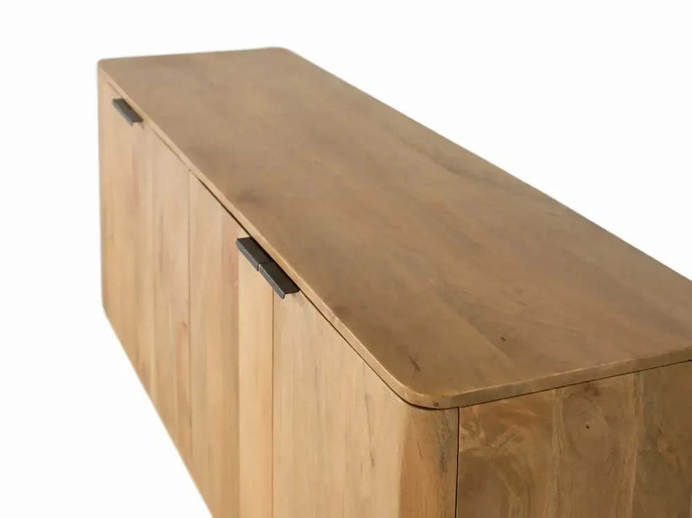 Sideboards - Mango wood sideboard with rounded corners - GINER Y COLOMER