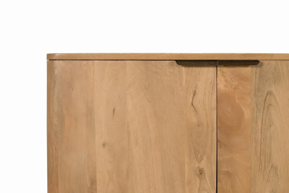 Sideboards - Mango wood sideboard with rounded corners - GINER Y COLOMER
