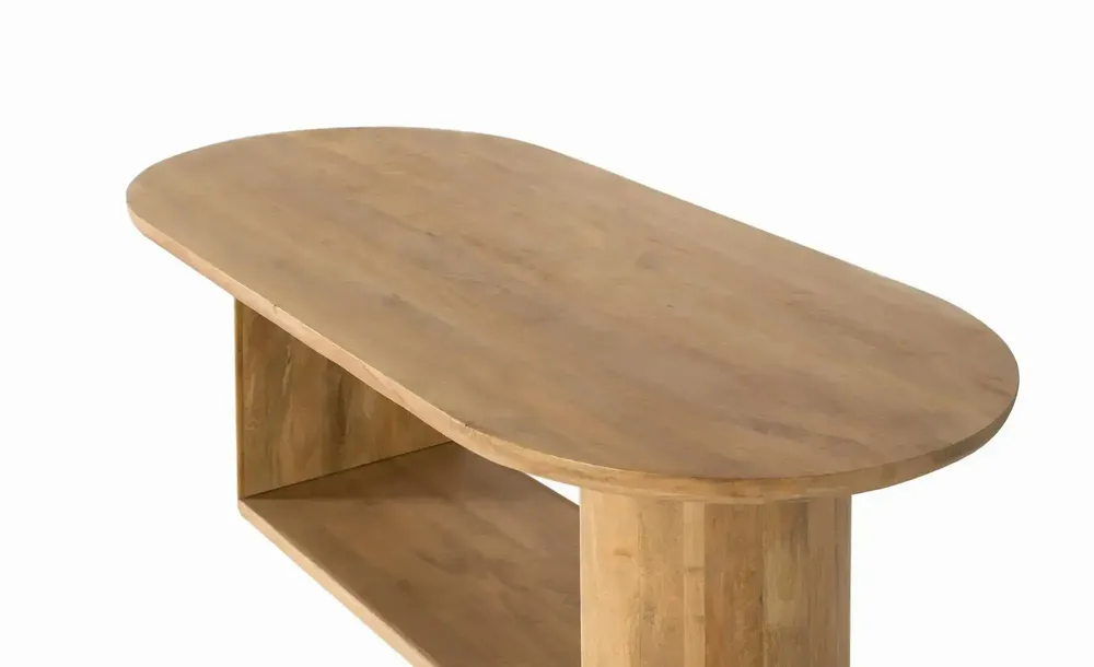 Tables Salle à Manger - Table à manger ovale en bois de manguier 210 cm - GINER Y COLOMER