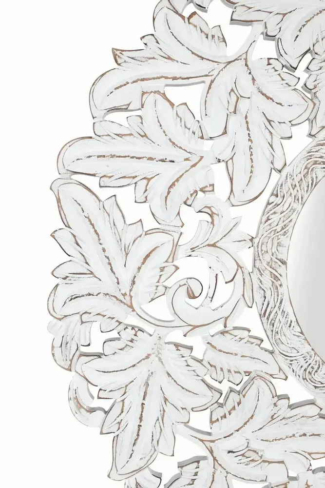 Mirrors - Round hand-carved mirror 120 cm in diameter - GINER Y COLOMER