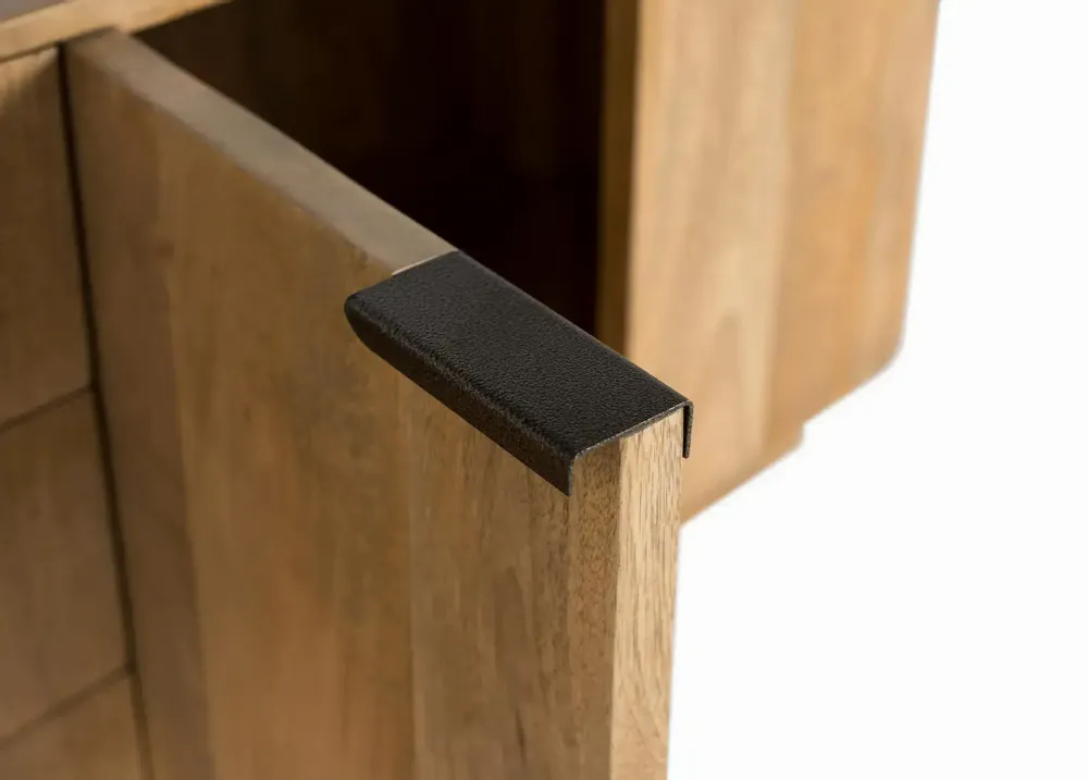 Sideboards - Natural colored mango wood sideboard with rounded corners - GINER Y COLOMER
