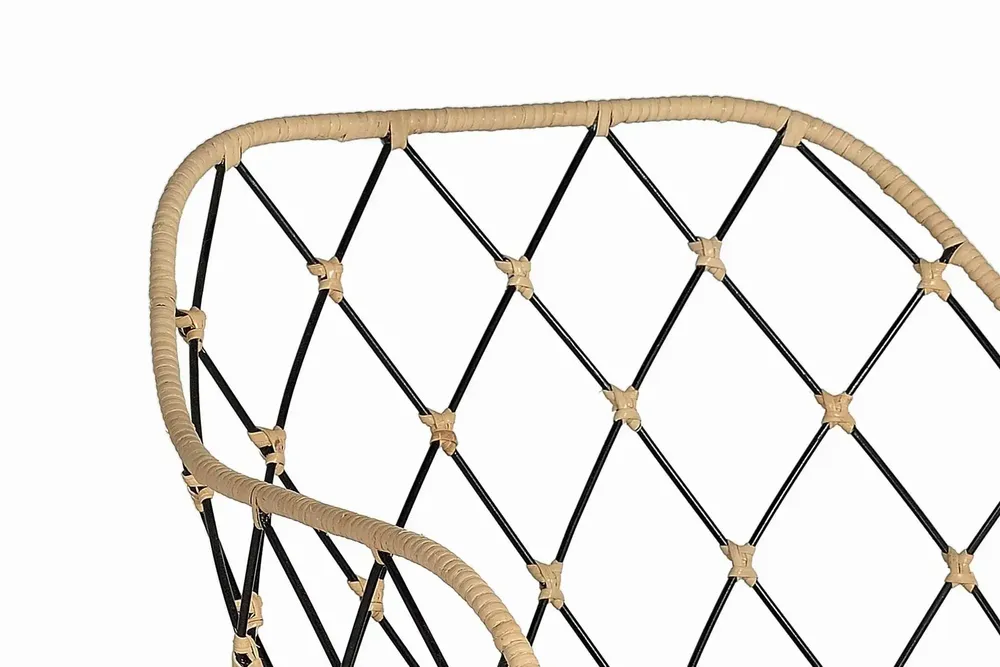 Armchairs - Set of 4 rattan armchairs and metal legs - GINER Y COLOMER
