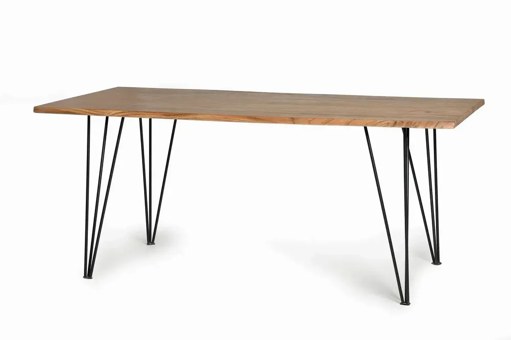 Tables Salle à Manger - Table à manger en bois d'acacia nature 6 places - GINER Y COLOMER