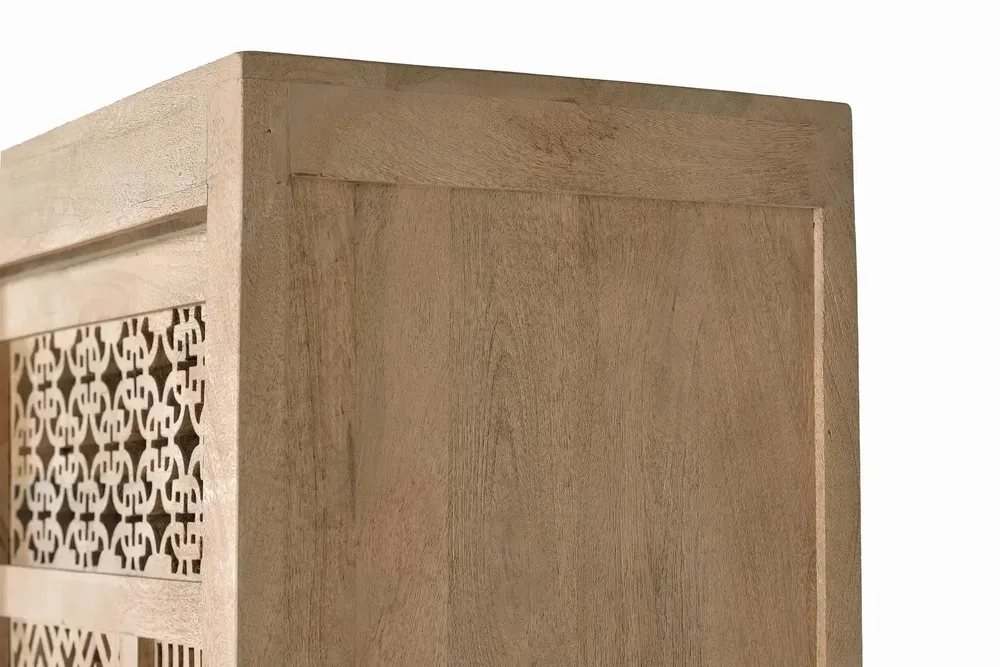 Sideboards - Showcase in teak wood and natural-colored metal legs - GINER Y COLOMER