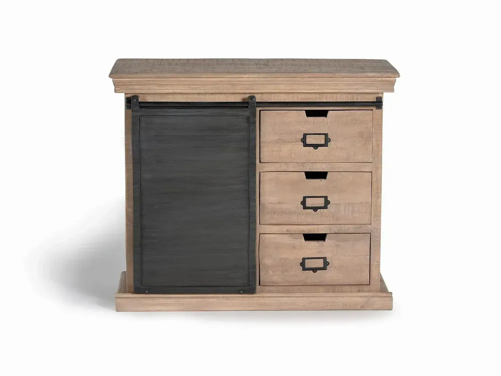 Commodes - Commode en bois manguier et métal - GINER Y COLOMER
