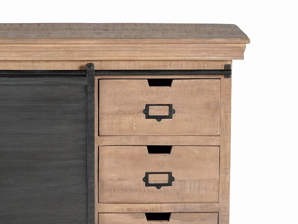 Commodes - Commode en bois manguier et métal - GINER Y COLOMER