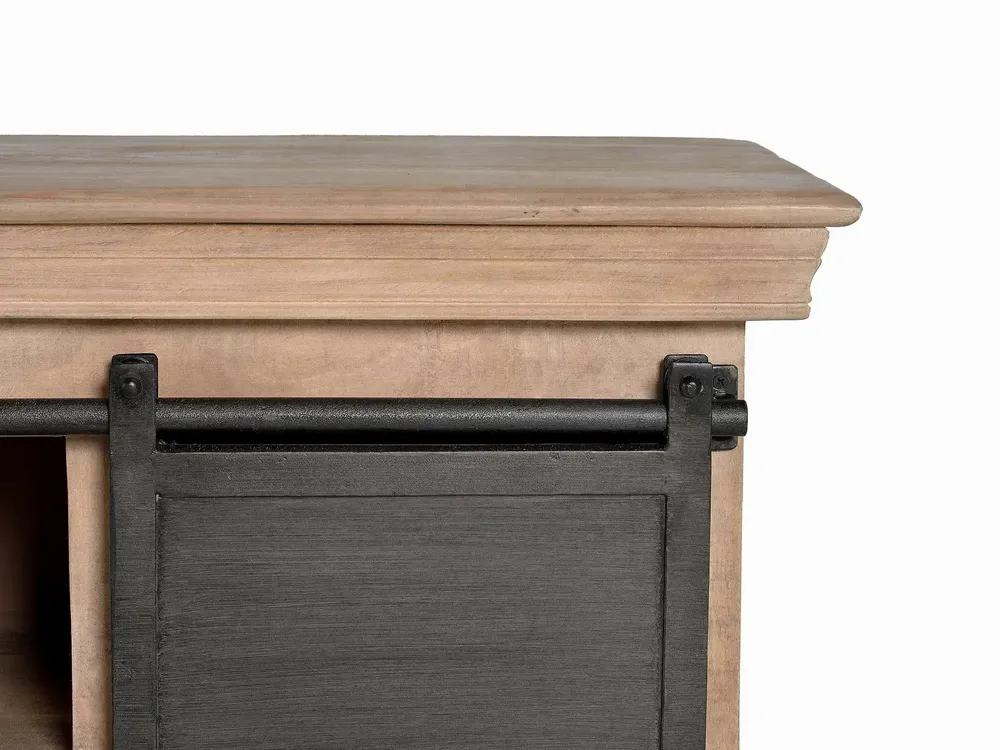 Sideboards - Sideboard with 6 drawers and 2 doors in mango wood and metal - GINER Y COLOMER