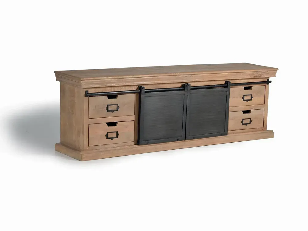 TV stands - Industrial style TV cabinet with aluminum - GINER Y COLOMER