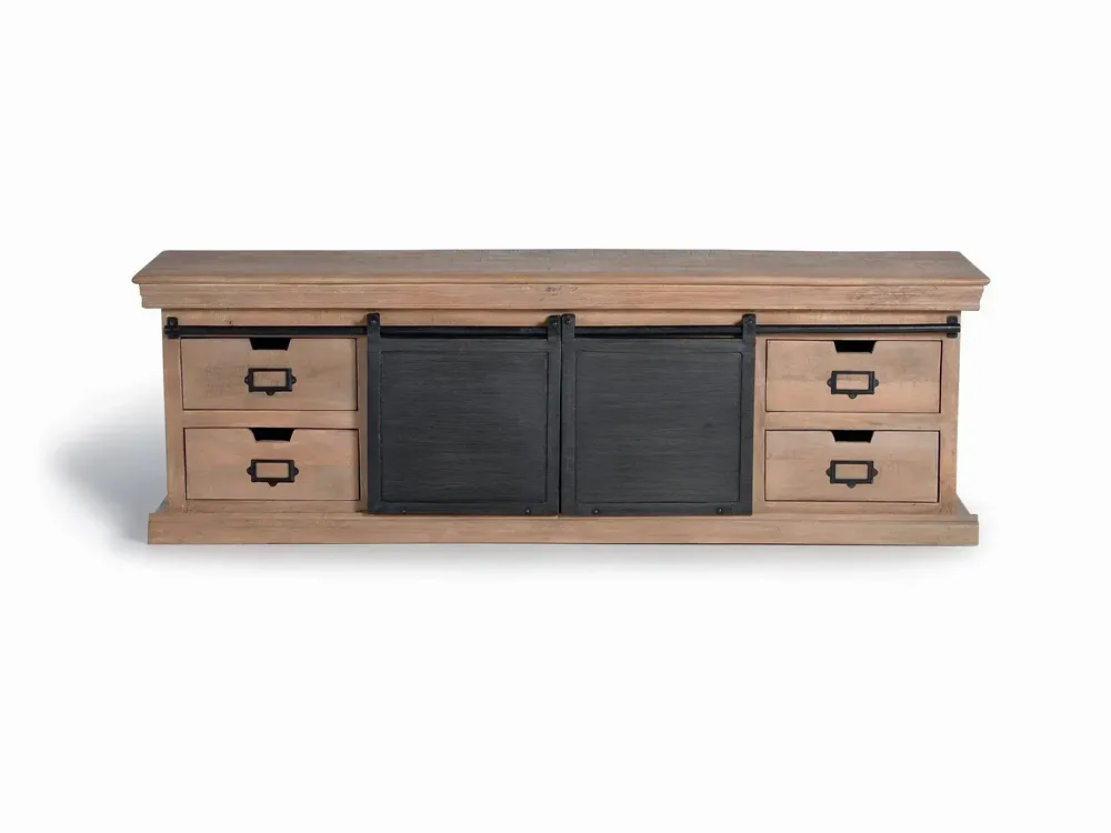 TV stands - Industrial style TV cabinet with aluminum - GINER Y COLOMER