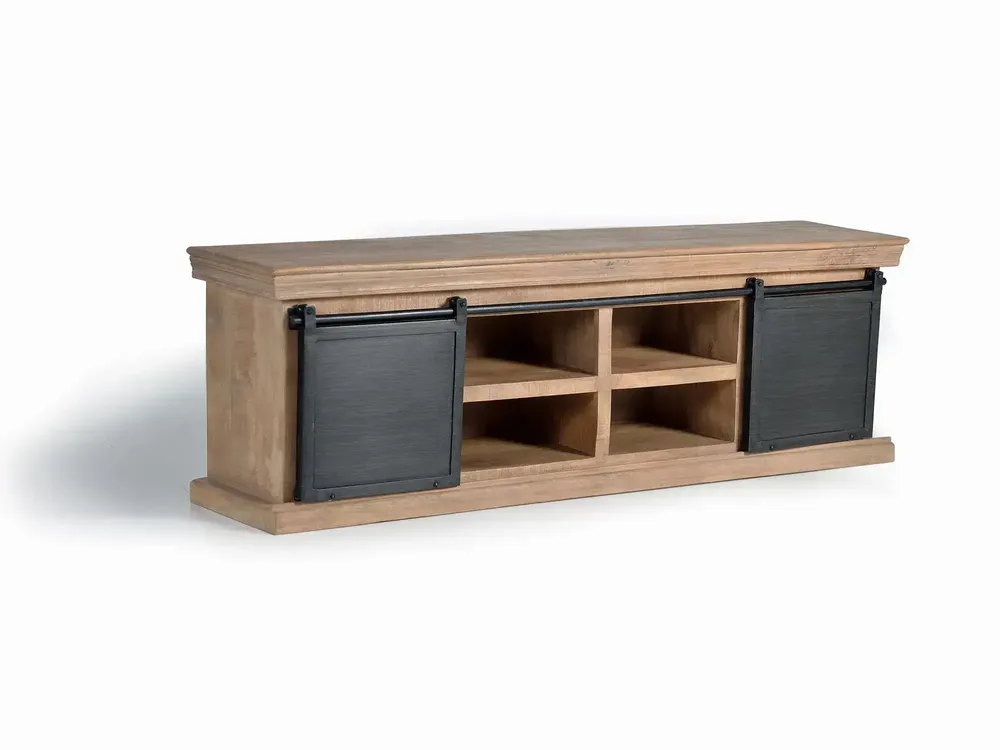 TV stands - Industrial style TV cabinet with aluminum - GINER Y COLOMER