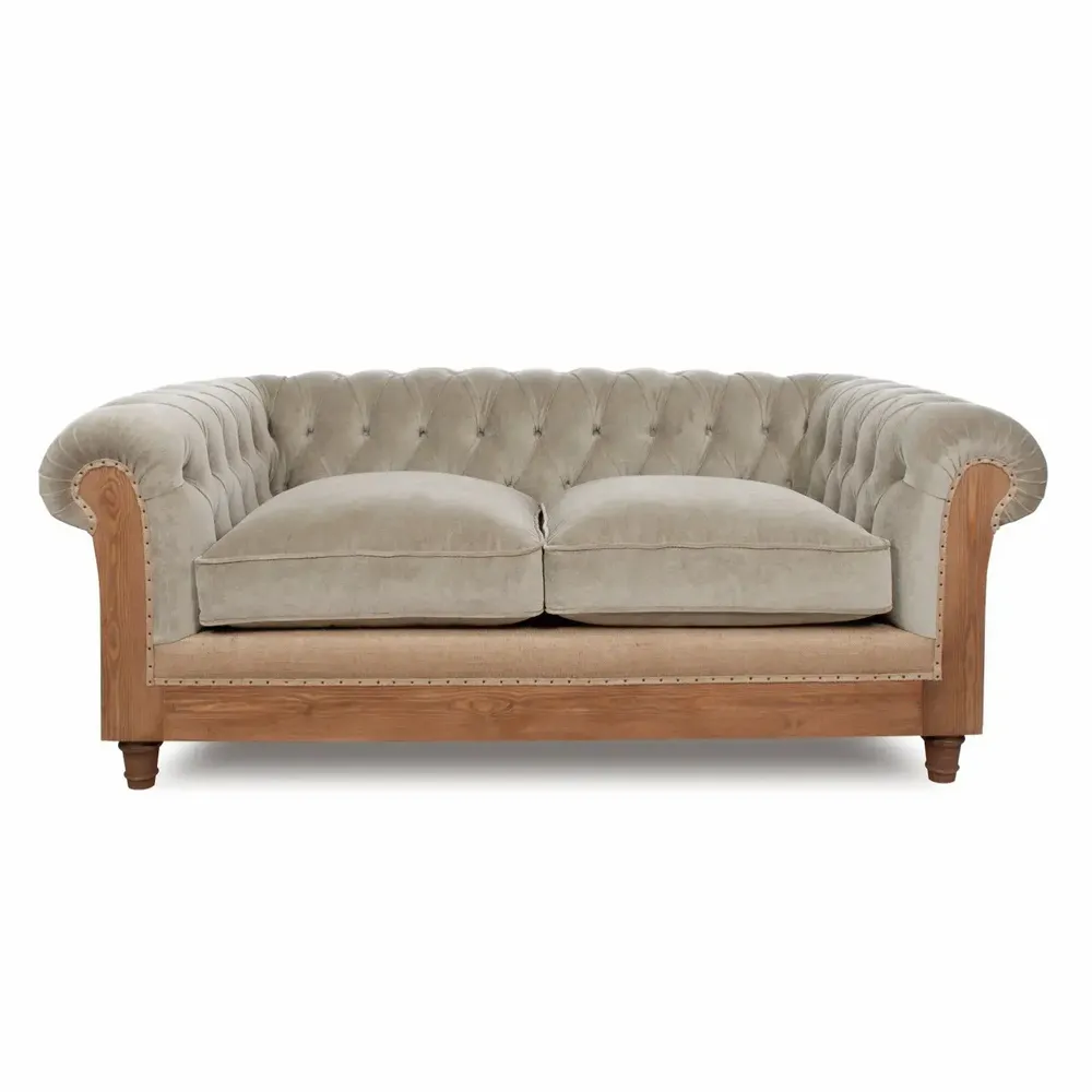 Canapés - Chesterfield Essence Velvet Pearl | Canapé - CREARTE COLLECTIONS