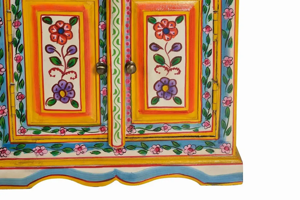 Commodes - Meuble d'appoint en bois manguier multicolor - GINER Y COLOMER