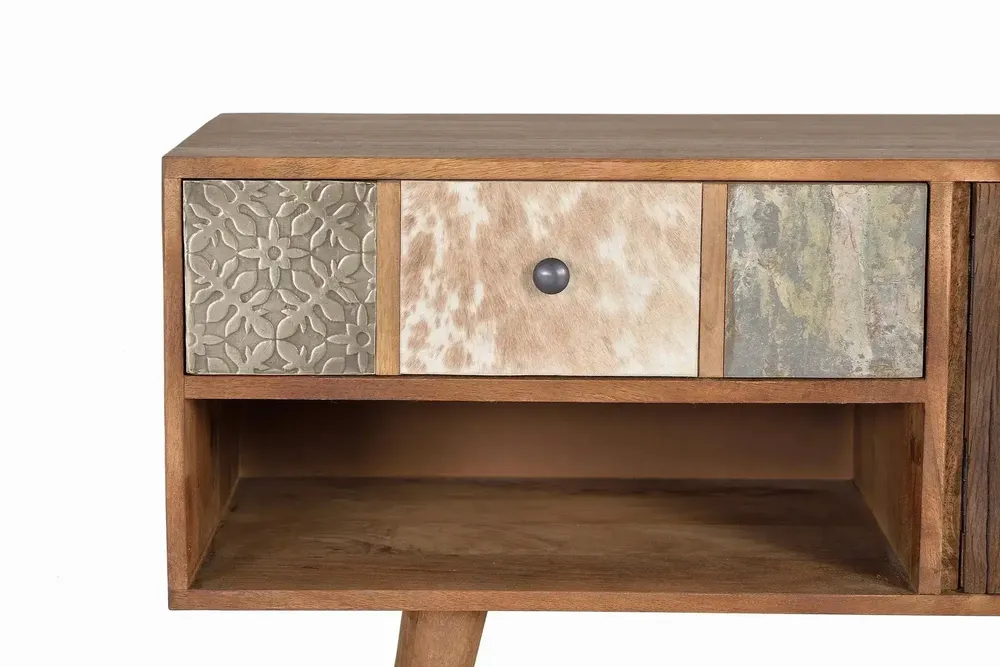 TV stands - TV cabinet in light walnut mango wood - GINER Y COLOMER