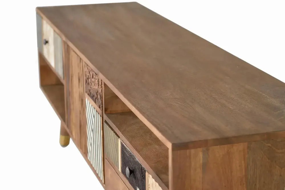 TV stands - TV cabinet in light walnut mango wood - GINER Y COLOMER