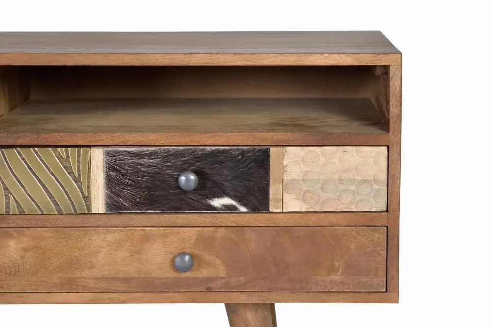 TV stands - TV cabinet in light walnut mango wood - GINER Y COLOMER