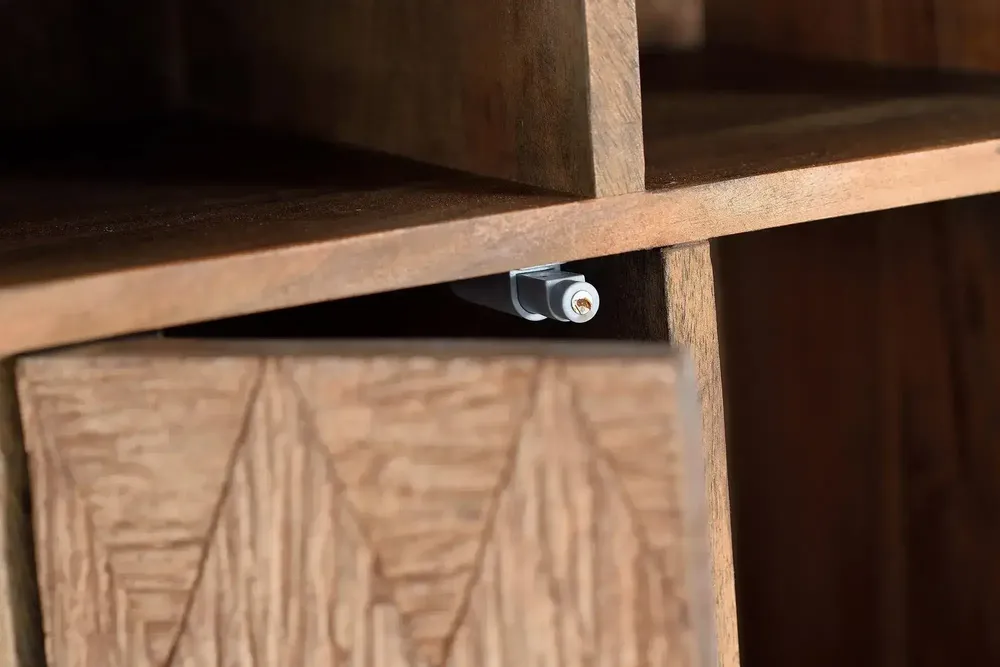 Shelves - Light walnut colored mango wood shelf - GINER Y COLOMER