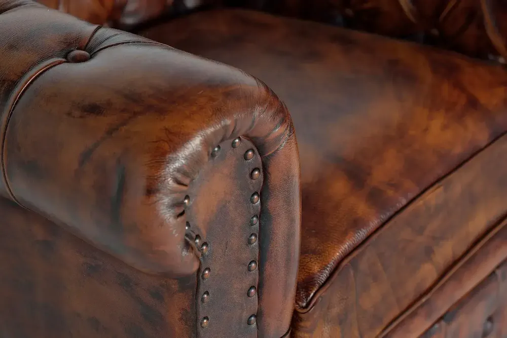 Armchairs - Chester armchair in natural leather - GINER Y COLOMER