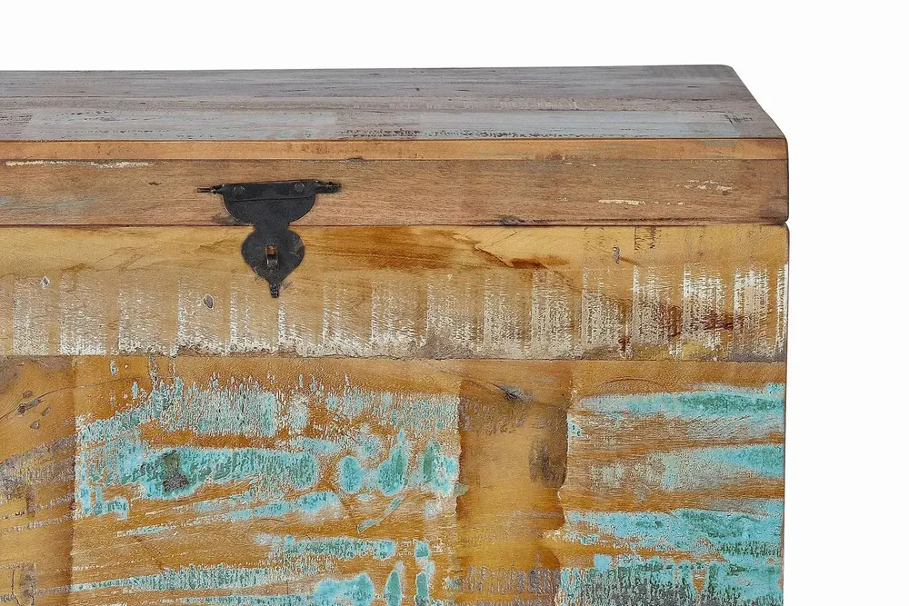 Storage boxes - Handmade chest in multicolored recycled wood - GINER Y COLOMER