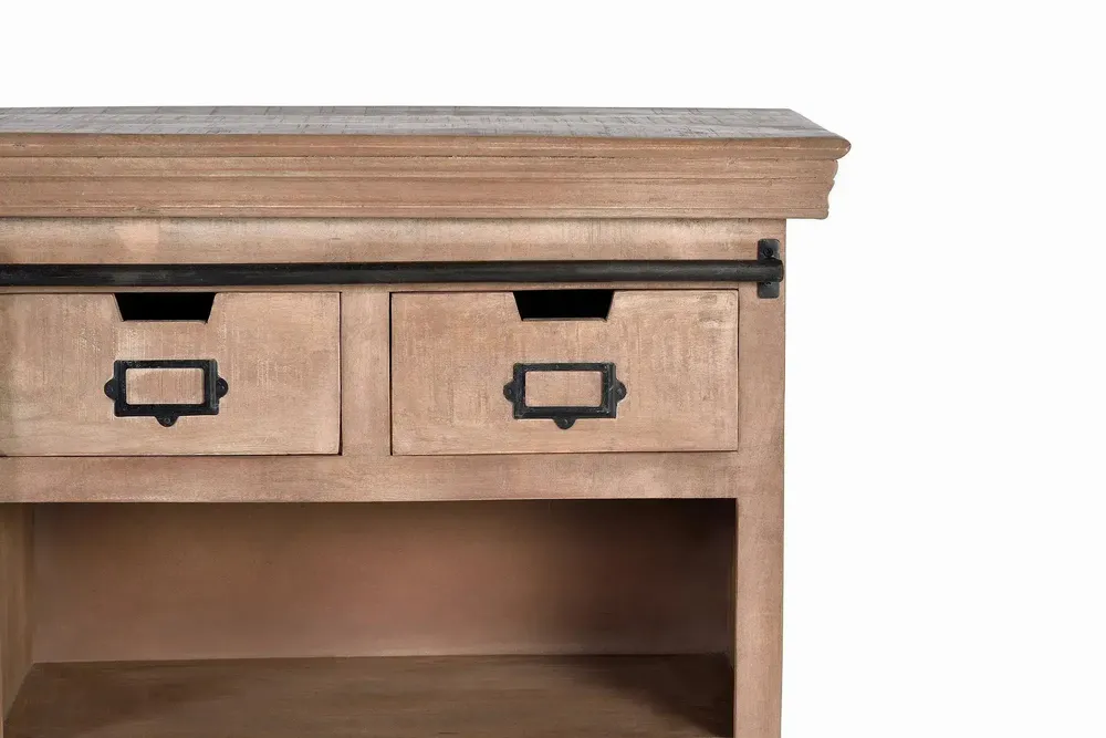 Sideboards - Sideboard in mango wood and metal - GINER Y COLOMER