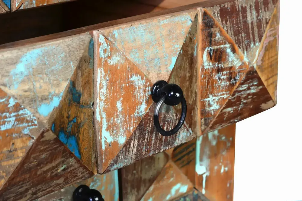 Coffee tables - Coffee table in multicolored recycled solid wood - GINER Y COLOMER