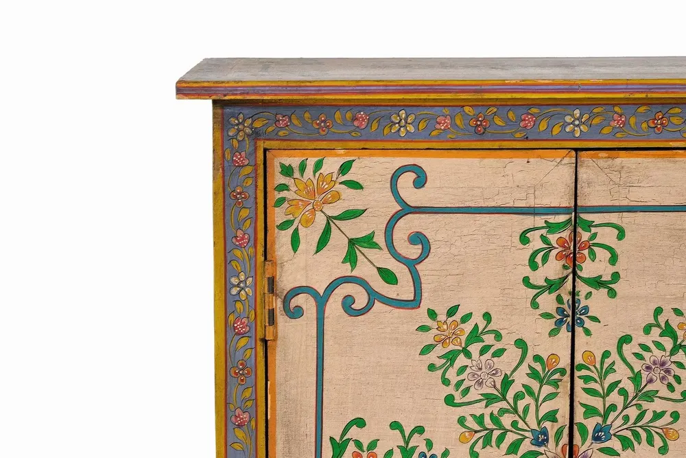 Chests of drawers - Mango wood side furniture with details - GINER Y COLOMER
