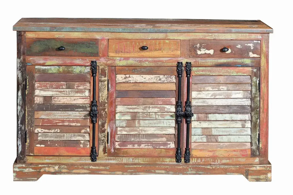 Buffets - Buffet en bois recyclé multicolore - GINER Y COLOMER