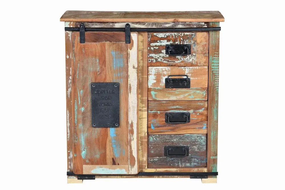 Sideboards - BANGKOK - Exclusive sideboard in multicolored recycled wood - GINER Y COLOMER
