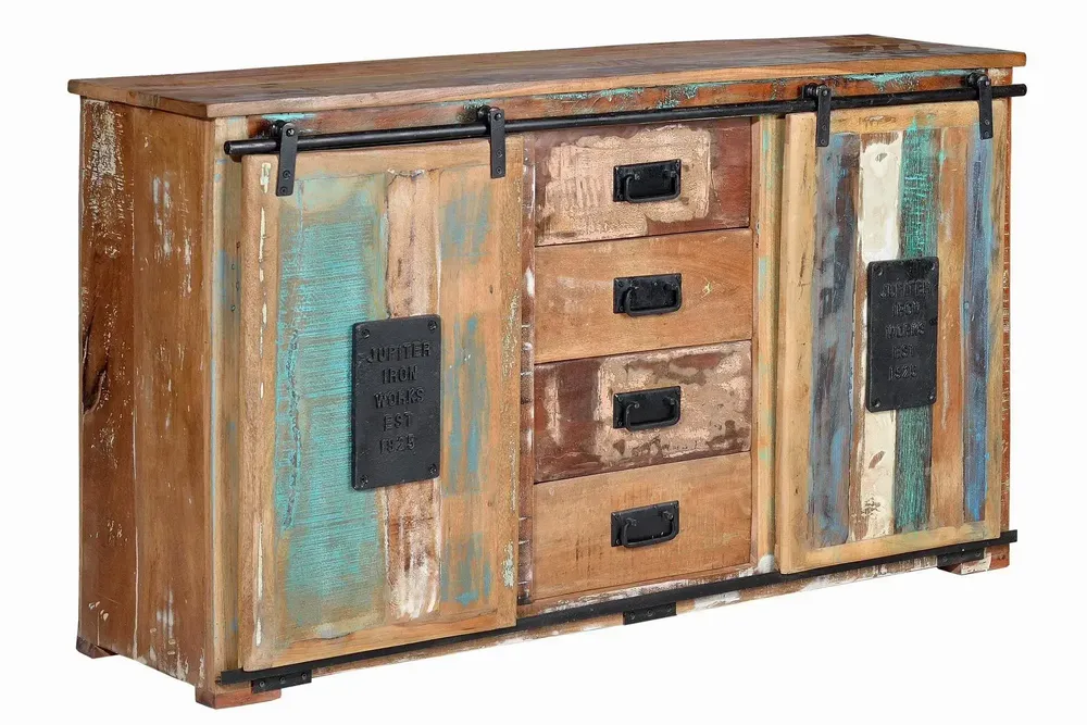Sideboards - BANGKOK - Exclusive buffet for its multicolored recycled wood - GINER Y COLOMER