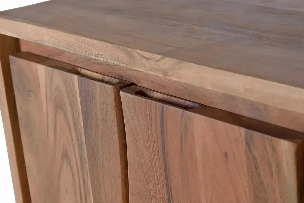 Sideboards - Acacia wood and metal sideboard - GINER Y COLOMER