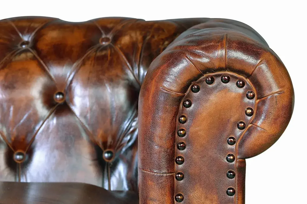 Sofas - Quilted brown leather Chester sofa - GINER Y COLOMER
