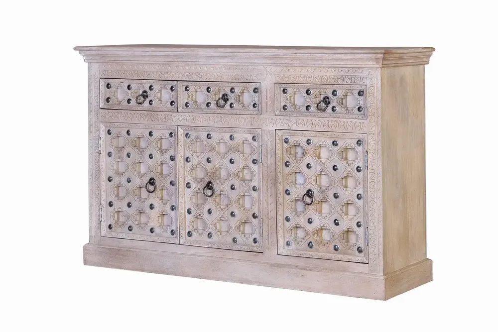 Sideboards - Natural color mango wood sideboard - GINER Y COLOMER