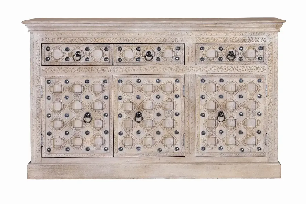 Sideboards - Natural color mango wood sideboard - GINER Y COLOMER