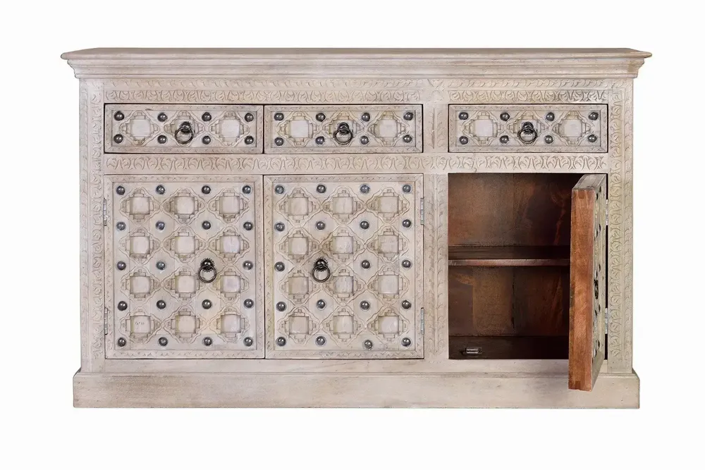 Sideboards - Natural color mango wood sideboard - GINER Y COLOMER