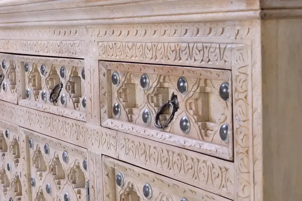 Sideboards - Natural color mango wood sideboard - GINER Y COLOMER