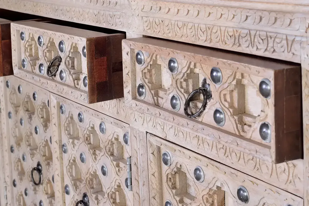 Sideboards - Natural color mango wood sideboard - GINER Y COLOMER