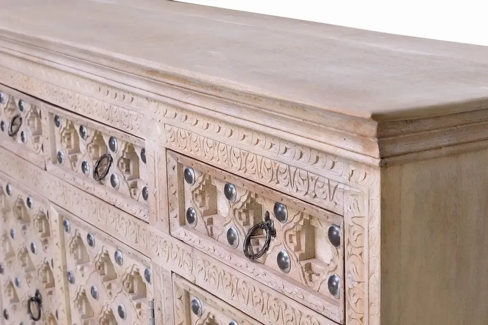 Sideboards - Natural color mango wood sideboard - GINER Y COLOMER