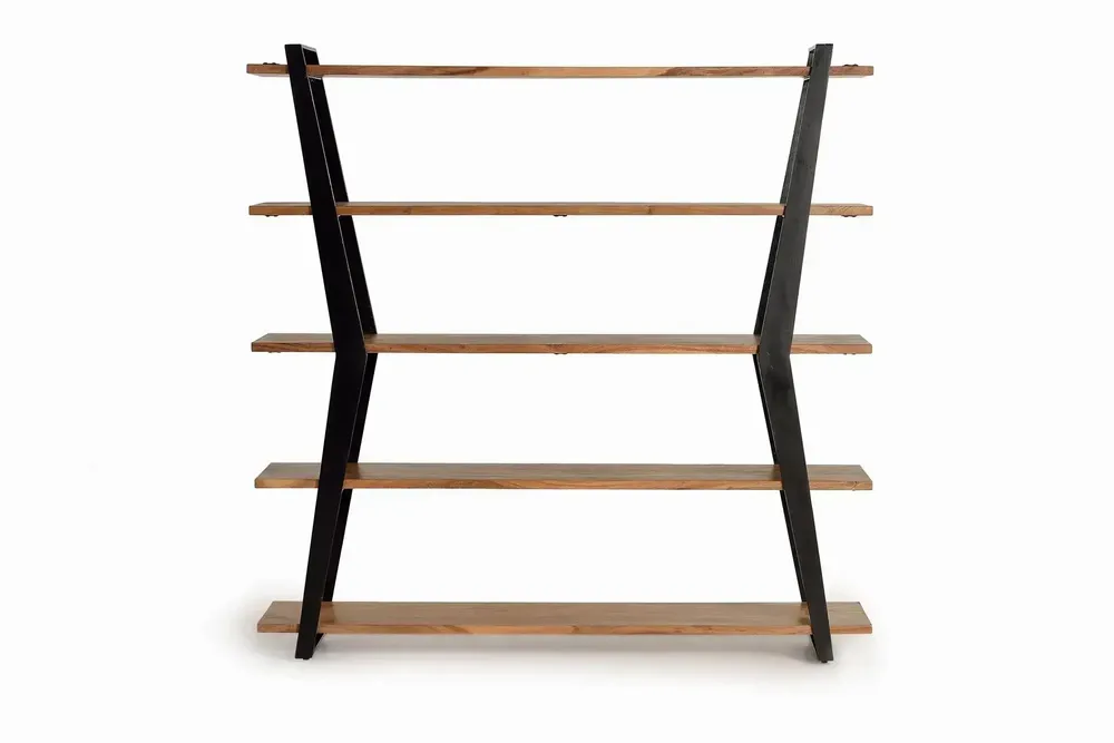 Bibliothèques - Bibliothèque en bois d'acacia et métal - GINER Y COLOMER