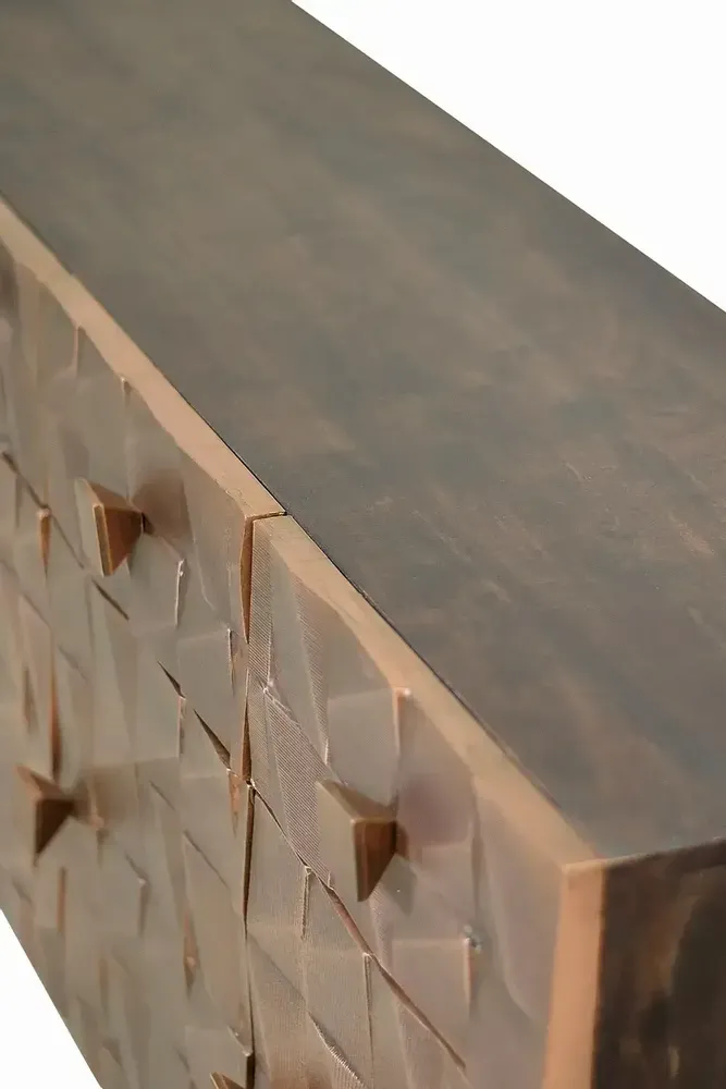 Sideboards - Sideboard in mango wood and dark brown bronze - GINER Y COLOMER