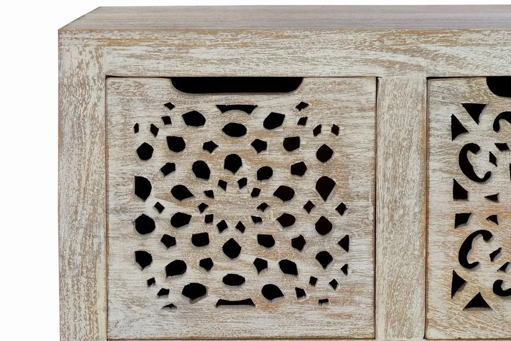Chests of drawers - Chest of drawers in aged white mango wood - GINER Y COLOMER