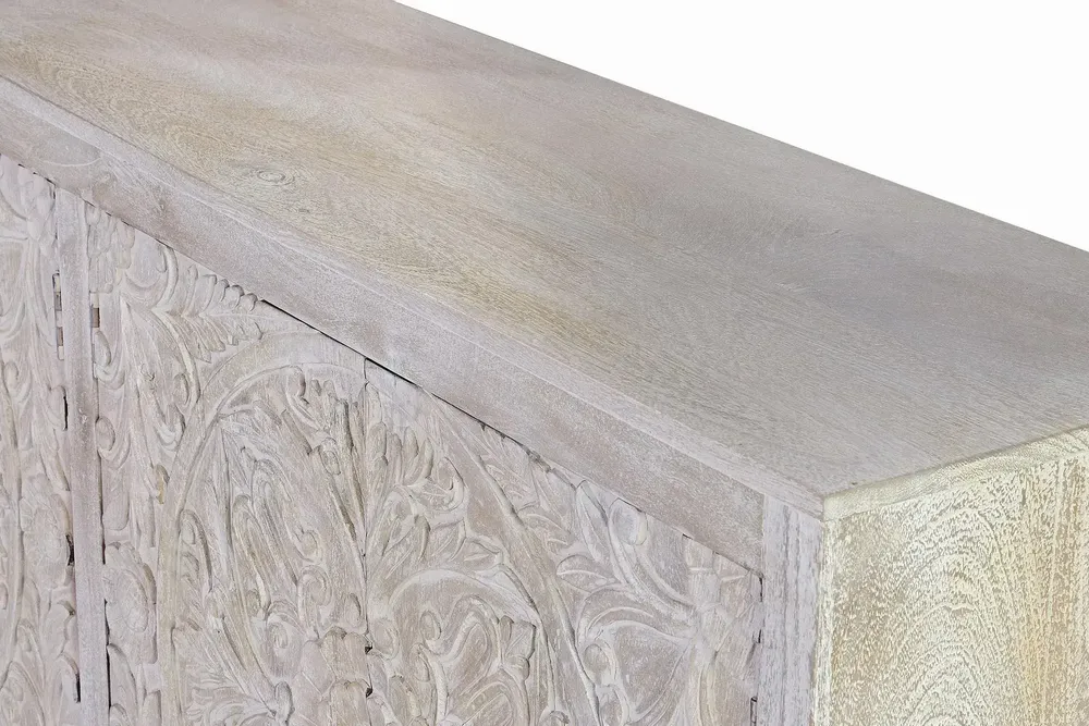 Sideboards - Sideboard in aged white mango wood - GINER Y COLOMER