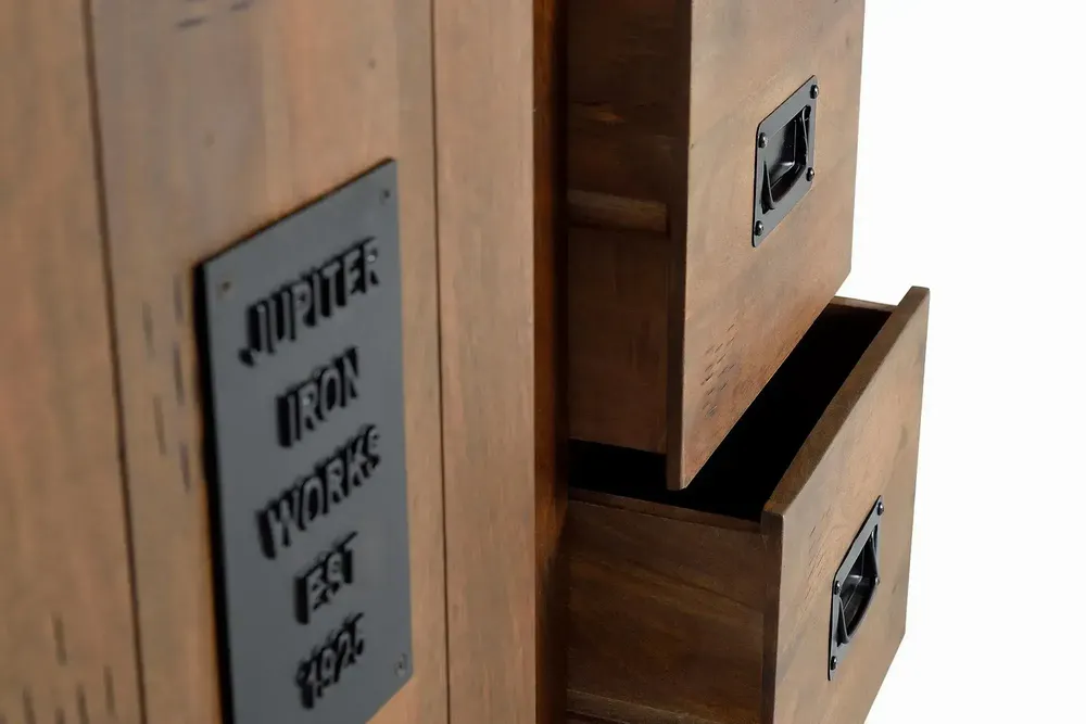 Sideboards - Mango wood and metal dresser - GINER Y COLOMER