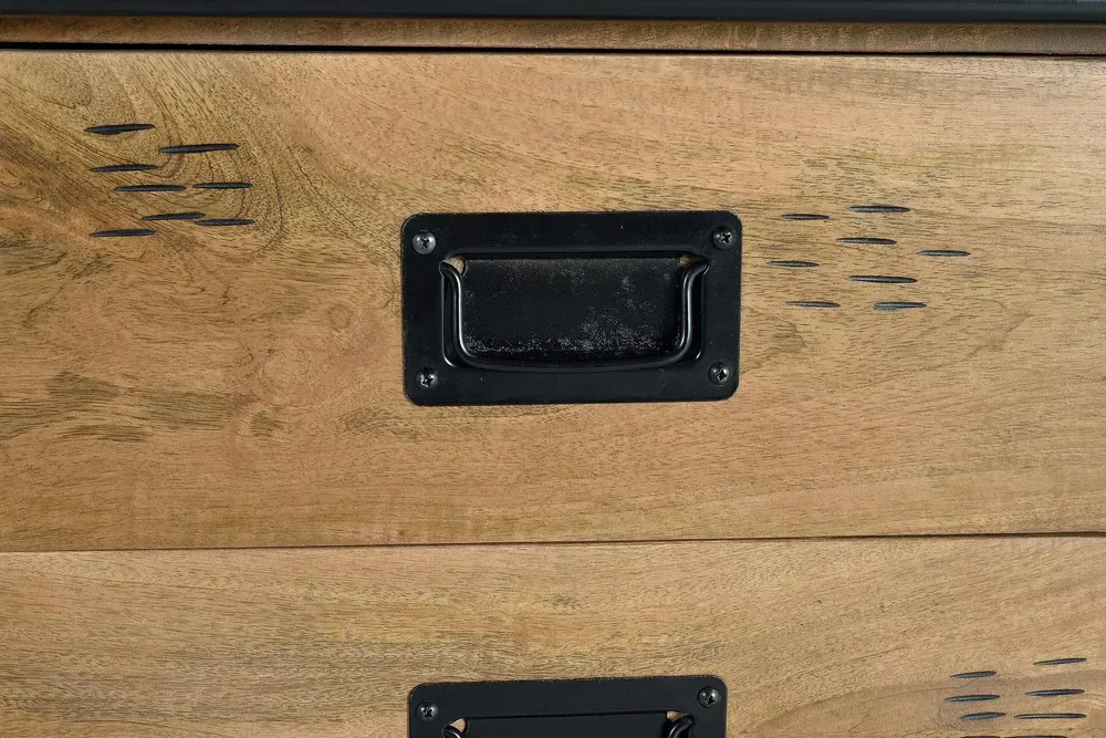 Sideboards - Mango wood and metal dresser - GINER Y COLOMER