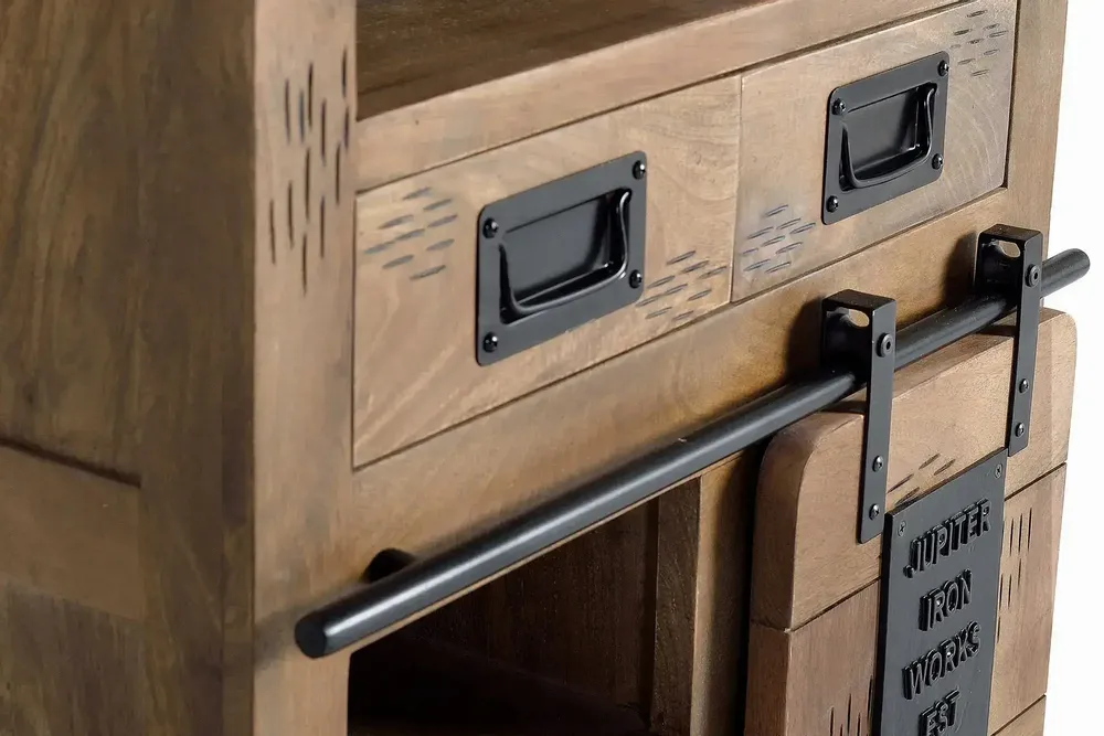 Sideboards - Mango wood and metal sideboard - GINER Y COLOMER