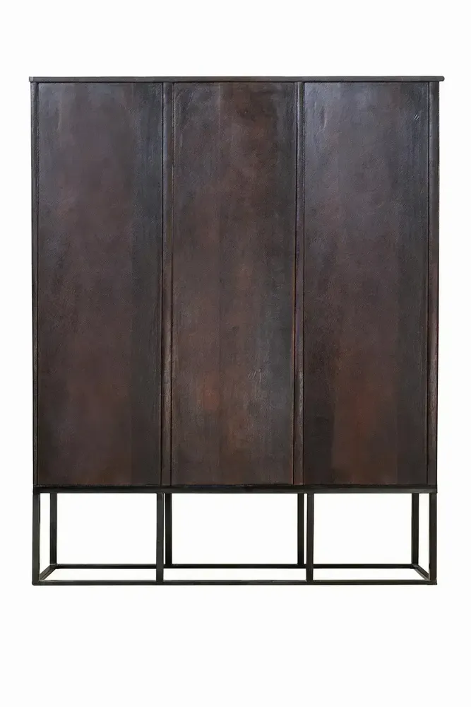 Sideboards - Showcase in mango wood and dark walnut metal - GINER Y COLOMER