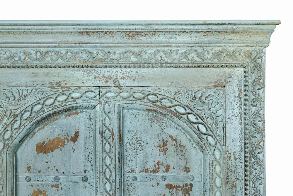 Wardrobe - Teal mango wood cabinet - GINER Y COLOMER